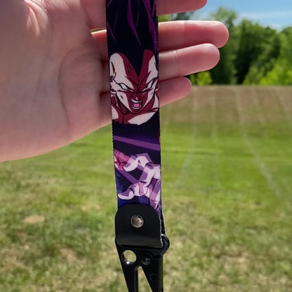 Purple Aura Warrior Keychain Strap