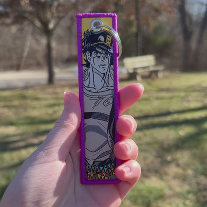 Stand User Embroidered Keychain