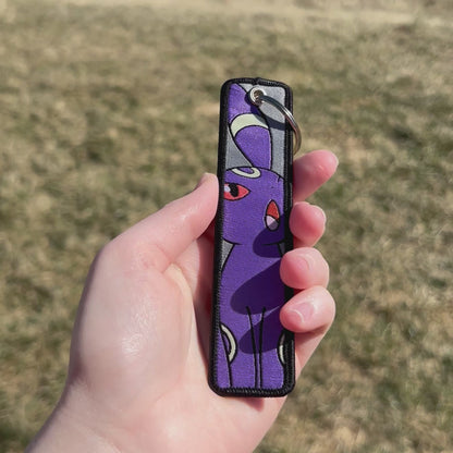 Moonlight Creature Embroidered Keychain