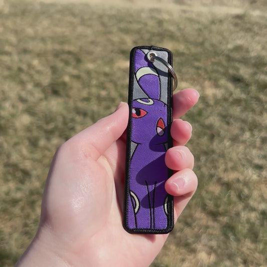 Moonlight Creature Embroidered Keychain