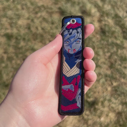 Smile of Hunger Embroidered Keychain