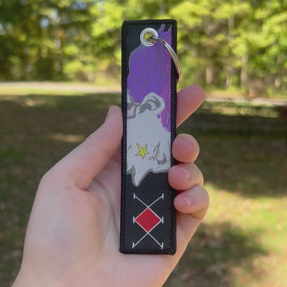 Crimson Joker Embroidered Keychain