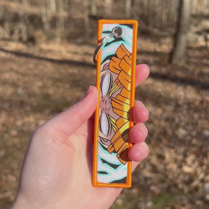 Sleeping Thunder Embroidered Keychain