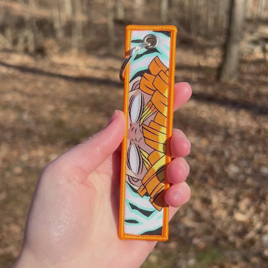 Sleeping Thunder Embroidered Keychain