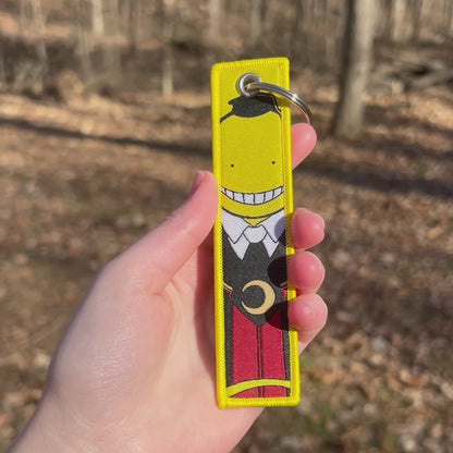 Mischievous Mentor Embroidered Keychain