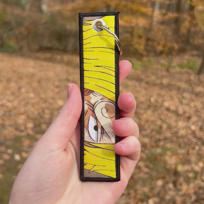 Blazing Gentleman Embroidered Keychain