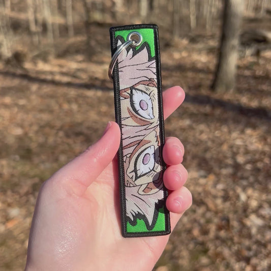 Wind-borne Fury Embroidered Keychain