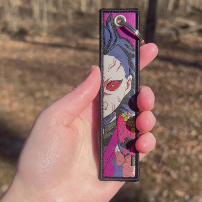 Scarred Fighter Embroidered Keychain