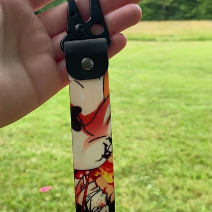 Flame of Freedom Keychain Strap