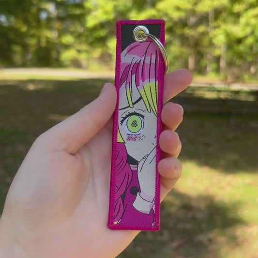 Sweetheart Warrior Embroidered Keychain