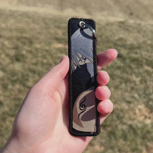 Silver Shadow Embroidered Keychain