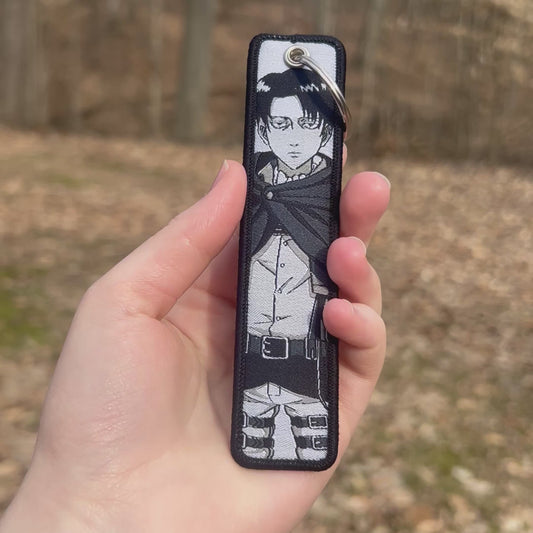 Sharp-Eyed Hero Embroidered Keychain