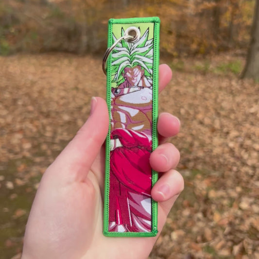 Raging Fighter Embroidered Keychain