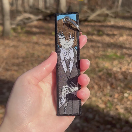 Bandaged Detective Embroidered Keychain