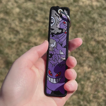 Forms of Mischief Embroidered Keychain