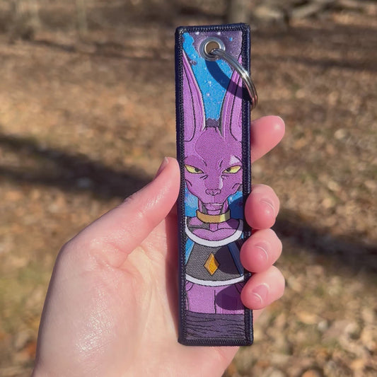 God Of Destruction Embroidered Keychain