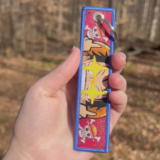 Mischievous Pirate Embroidered Keychain