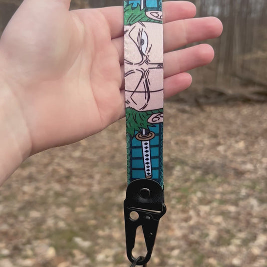One-Eyed Swordsman Keychain Strap