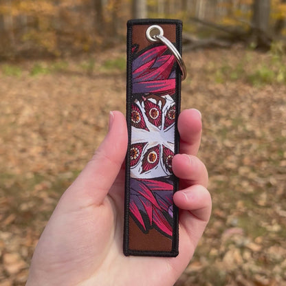 Six-Eyed Swordsman Embroidered Keychain