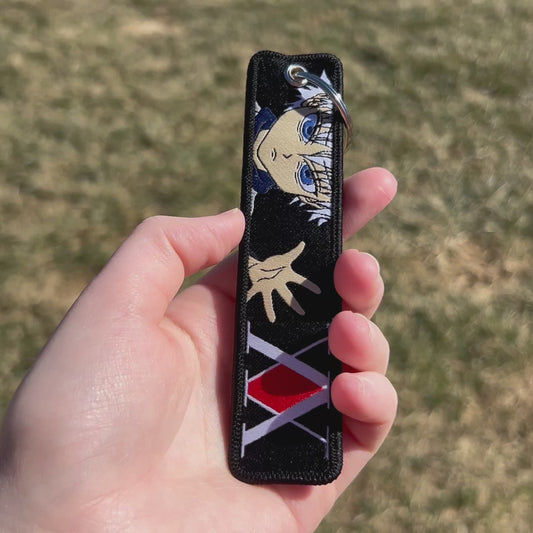 Silent Spark Embroidered Keychain