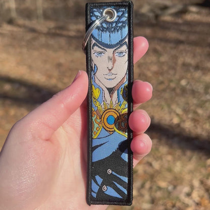 Charming Fighter Embroidered Keychain