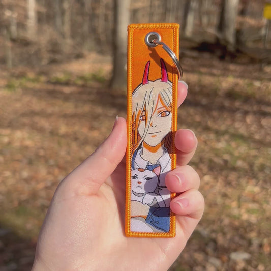 Queen of Blood Embroidered Keychain