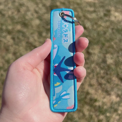 Sea Serpent Embroidered Keychain