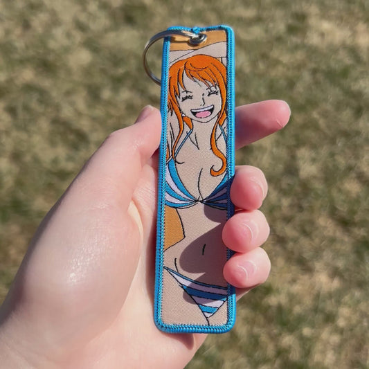 Map Maker Embroidered Keychain