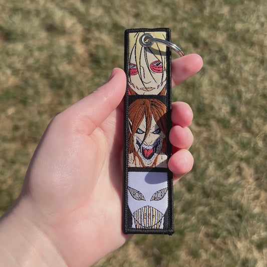 Ancient Powers Embroidered Keychain