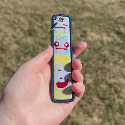 Cheerful Ocean Friend Embroidered Keychain