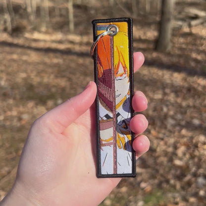 Mischievous Half Demon Embroidered Keychain