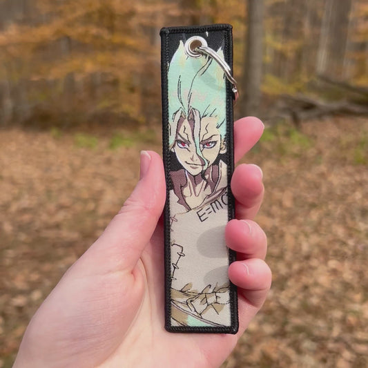 Stone Age Innovator Embroidered Keychain