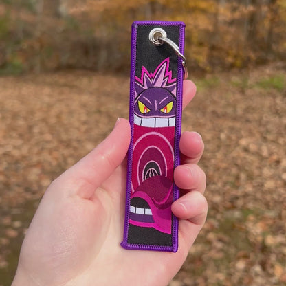 Shadow Trickster Embroidered Keychain