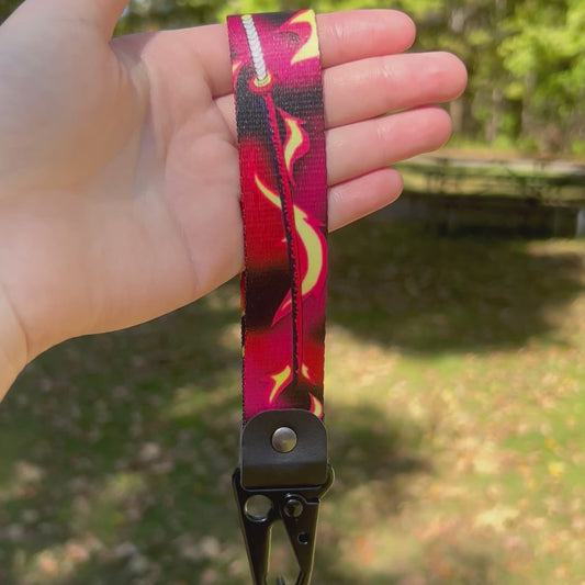 Blazing Spirit Warrior Keychain Strap
