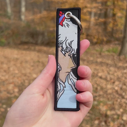 Rival Swordsmen Embroidered Keychain