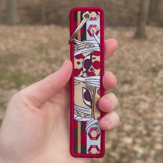 Flash and Fury Embroidered Keychain